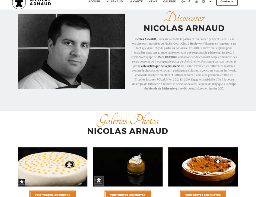 Nicolas Arnaud, médaillé d’or 1996 en pâtisserie !